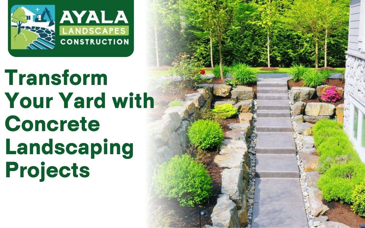 Concrete landscaping projects for beautiful outdoor spaces.