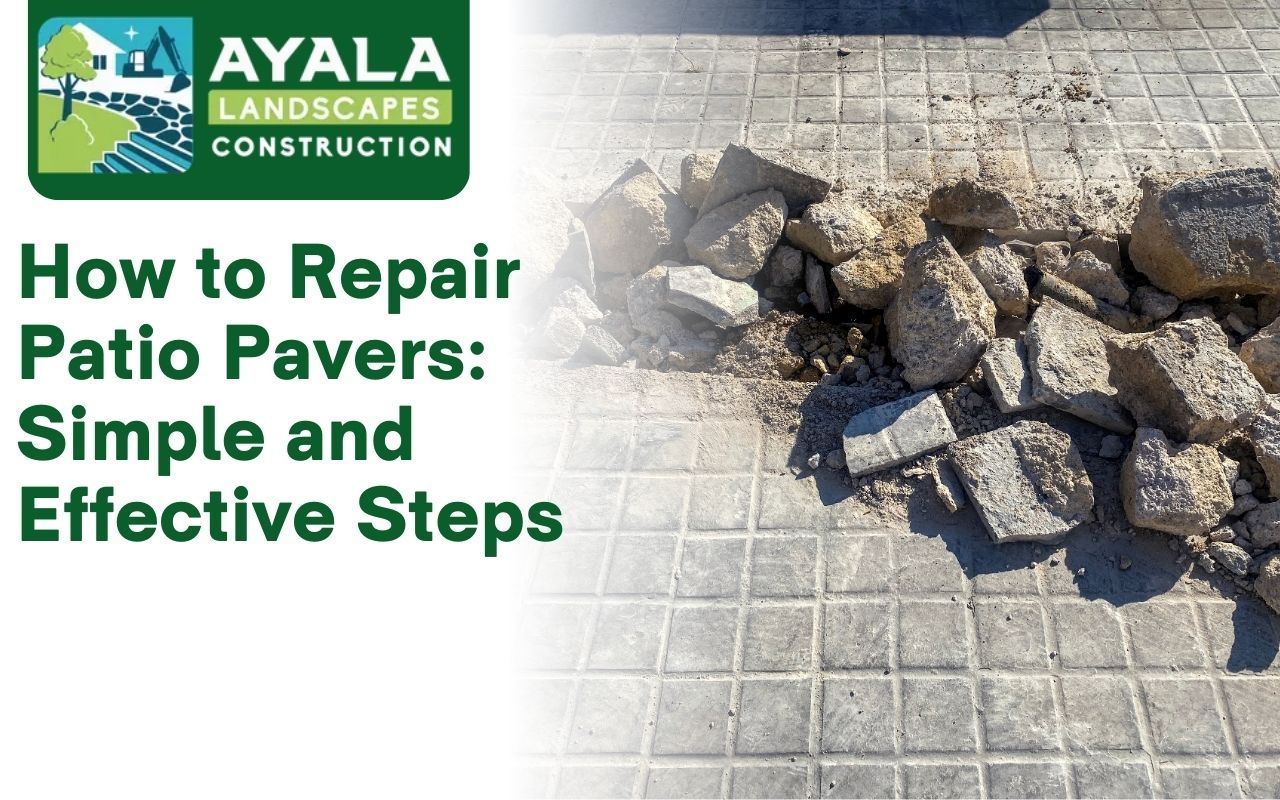 Removing a damaged paver for repair