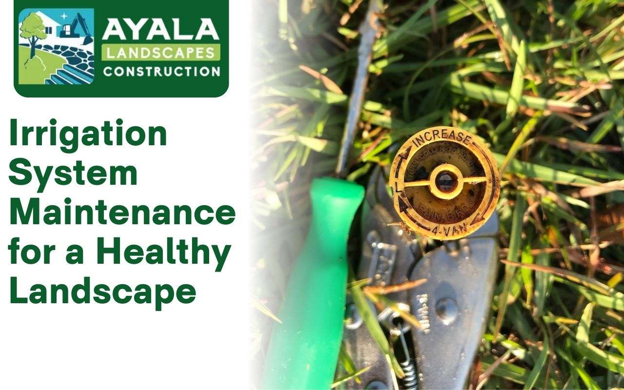 Repairing a sprinkler head for optimal performance.