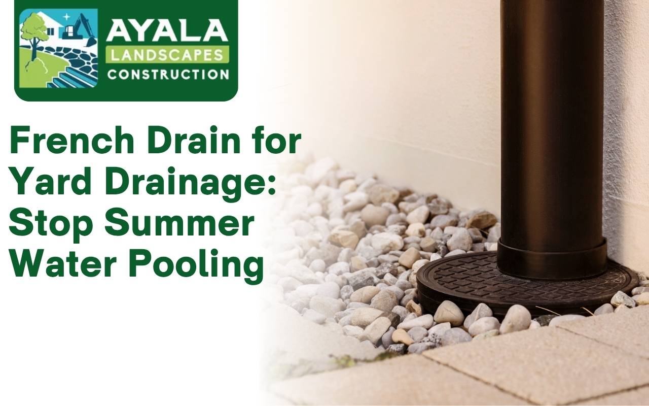French drain built near home foundation to redirect water