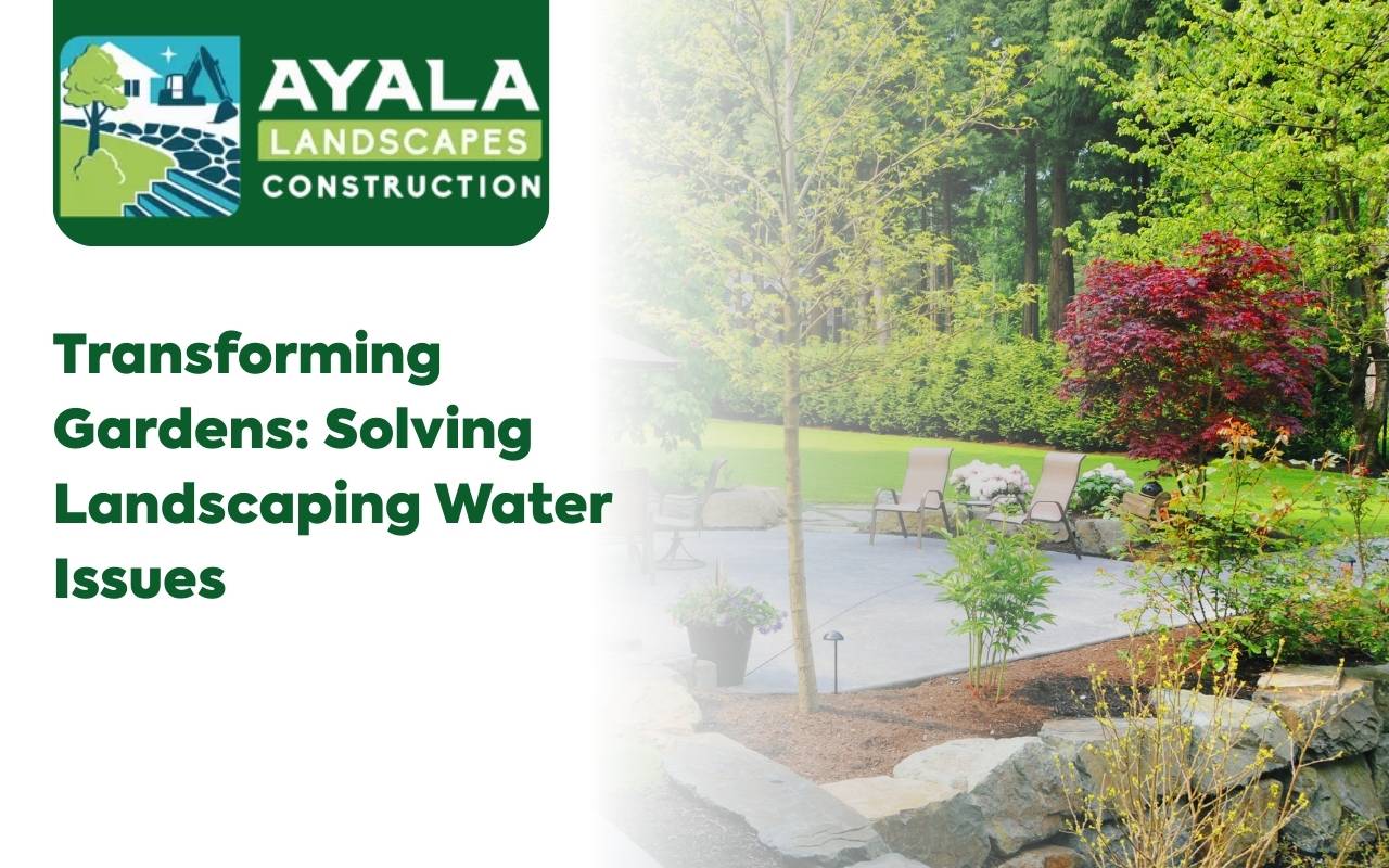 Drainage solutions to prevent landscaping water issues in gardens