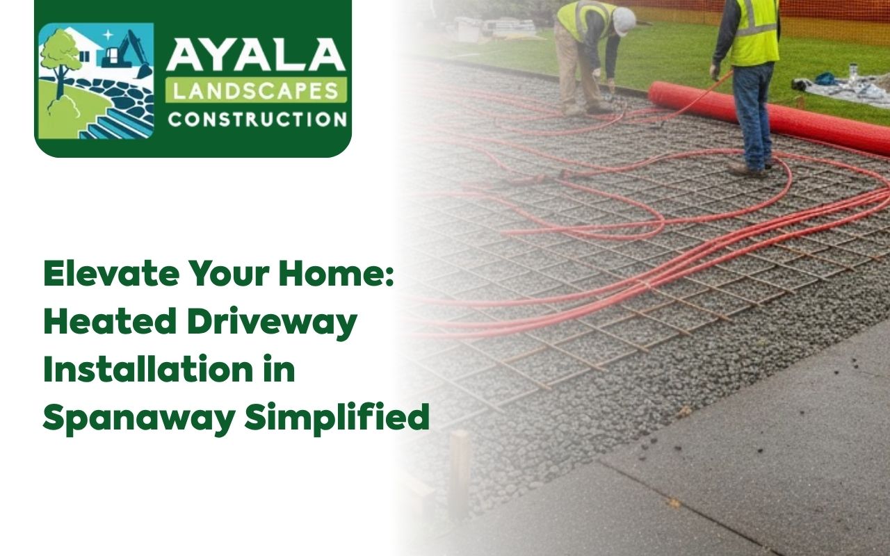 Heated Driveway Installation in Spanaway with a clean winter-ready surface