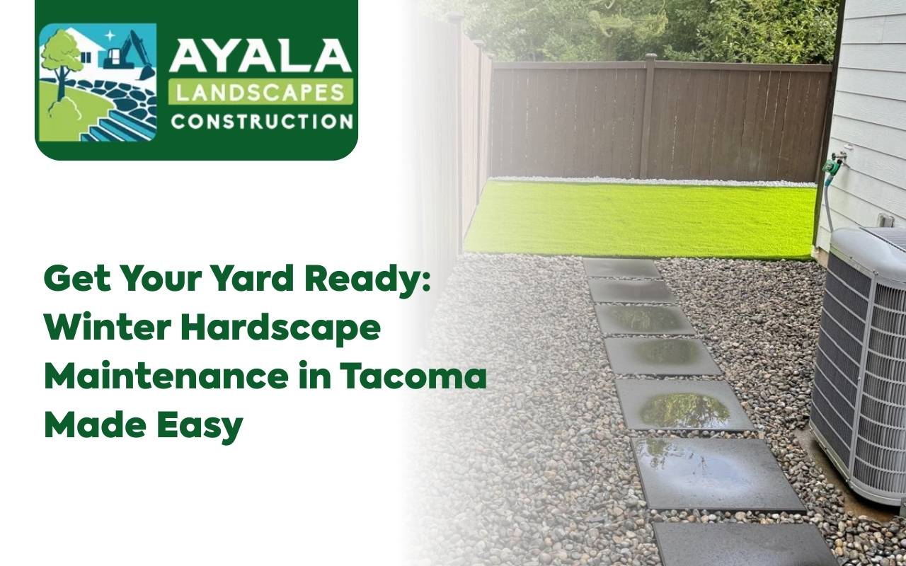 Clean paver patio after Winter Hardscape Maintenance in Tacoma