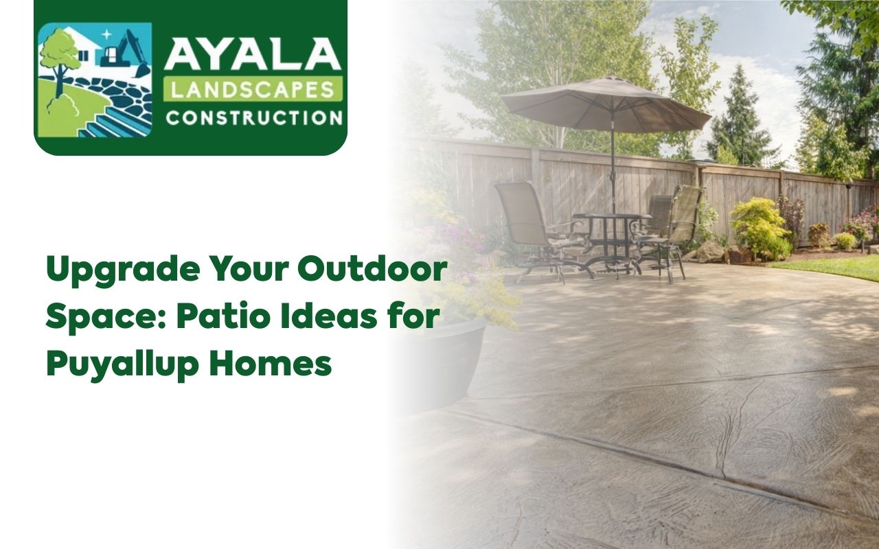 Broom finish surface showing traction for concrete patio ideas in Puyallup