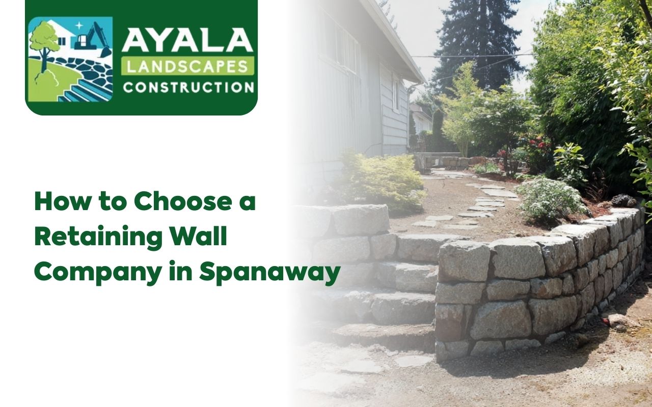 design-build service from a retaining wall company in Spanaway for a residential yard