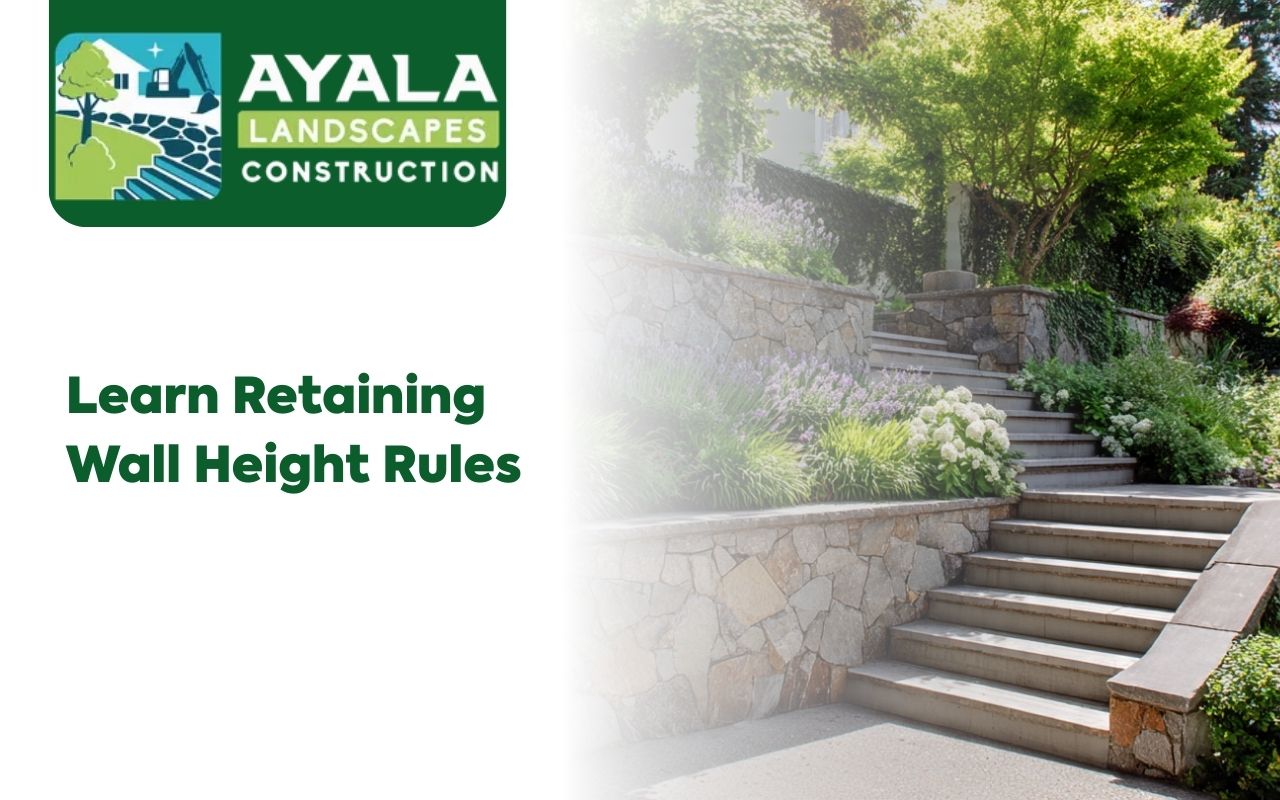 retaining wall height rules for a safe garden retaining wall design