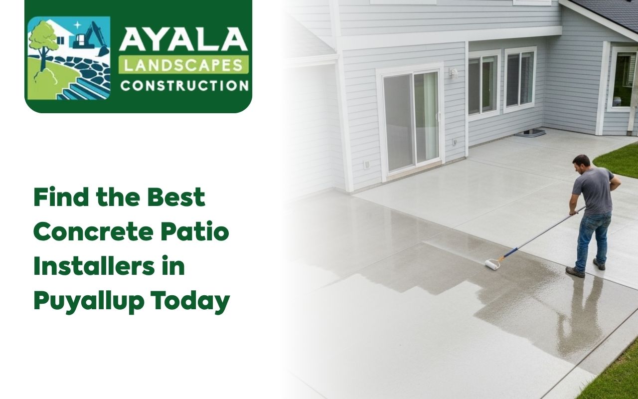 rebar placement for a patio by concrete patio installers in Puyallup