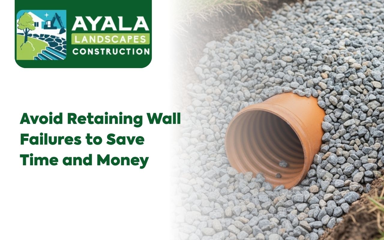 retaining wall failures to avoid with proper drainage system