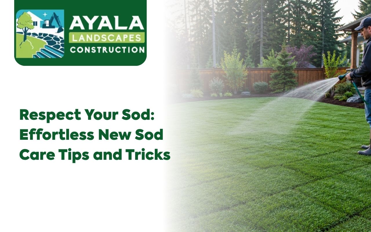 New sod care for a fresh green lawn in Puyallup